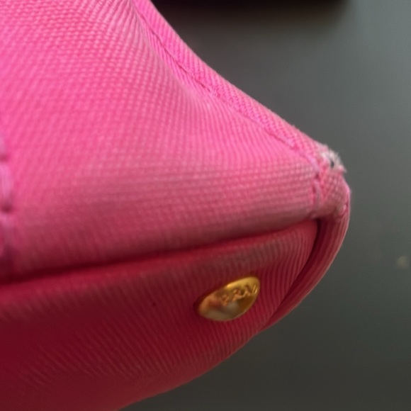 ❤️NOT FOR SALE❤️ Pink Small Prada Canapa - Picture 7 of 10